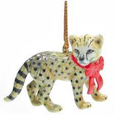 Christmas ornaments are our highest priority, and we have some tips for safely hanging ornaments on your tree and displaying the extra ornaments you may have. Northern Rose Cheetah Christmas Ornament R268