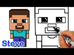 How To Draw Steve From Minecraft Cute And Easy For Beginners Drawing For Kids Minecraft Drawings Disney Drawing Tutorial