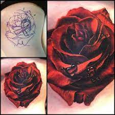 60 Amazing Cover Up Tattoos Pictures Before And After You Won T Believe That There Was A Tattoo Rose Tattoo Cover Up Cover Up Tattoos Cover Tattoo