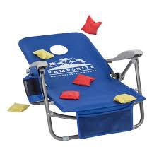Kamp Rite Sac It Up Cornhole Beach Chair In Blue Bed Bath Beyond Beach Chairs Blue Bedding Adjustable Chairs