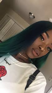 Pinterest Blu333 Add Sc Just Blu3 Youtube Blue S With Blu333 New But Not For Long Dark Green Hair Green Hair Hair Styles