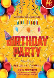 Birthday party flyer is a right choice for every birthday events, parties, festivals, or anything you want! 11 Beautiful Free Birthday Flyers Templates Utemplates