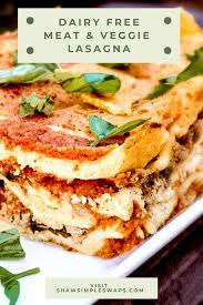 Dairy Free Lasagna Recipe With Images Dairy Free Lasagna Italian Recipes Easy Dairy Free