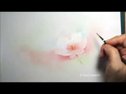 1分間パステル 簡単リアルに描く桜 youtube 水彩画 カラフルな絵 絵画のチュートリアル