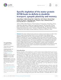To test this theory, open text edit and. Pdf Specific Depletion Of The Motor Protein Kif5b Leads To Deficits In Dendritic Transport Synaptic Plasticity And Memory