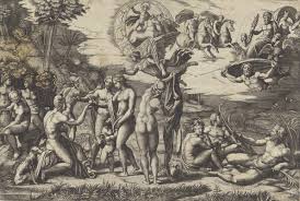 The Judgment Of Paris C 1513 15 By Marcantonio Raimondi Argine Bologna 1480 Ca Bologna 1534 Da Raffaello Uffiz Judgement Of Paris Manet Art History