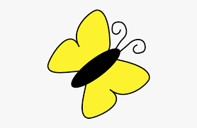 Wide angle butterfly transparent, insects, flight, petal. Yellow Butterfly Clipart Hd Png Download Kindpng
