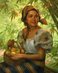 Around the tree are young filipinas wearing camisas and tapis, and probably sharing the day's harvest and gossip. Famous Filipino Paintings