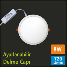 Led oil rubbed bronze ceiling fan replacement light kit. Led Panel 8w Beyaz Ayarlanabilir Delme Capi Yuksek Isikli Iyi Fiyat