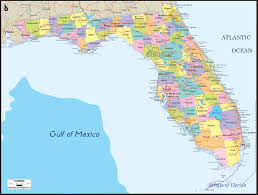 Map of counties in florida printable. Florida County Map Colocsx