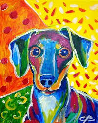 Fun Oscar Painted Myself At Painting With A Twist Paint Your Pet Dog Canvas Painting Painting