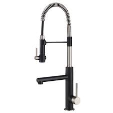 Browse delta's collection of black kitchen faucets comprised of matte black and black stainless finishes. Single Handle 1 Or 3 Hole Kitchen Faucet With Deck Plate Brushed Gold Kitchen Faucet With Pull Out Sprayer Bar Sink Faucet Commercial High Arc Pull Out Kitchen Sink Faucet Mimbarschool Com Ng