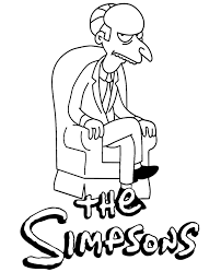 Select from 35754 printable crafts of cartoons, nature, animals, bible and many more. Charles Montgomery Burns The Simpsons Coloring Books