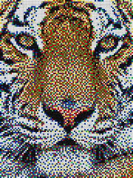 Tigre Pixel Art Pixelart Tiger Quercetti Pixel Art Pixel Art Templates Pixel