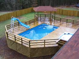 Free above ground pool deck plans. Rectangular Above Ground Pool Deck Plans House Plans 7499
