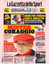 Gazzetta dello sport on wn network delivers the latest videos and editable pages for news & events, including entertainment, music, sports, science and more, sign up and la gazzetta dello sport was first published on 3 april 1896, allowing it to cover the first modern olympic games held in athens. La Gazzetta Dello Sport Front Page Formula1