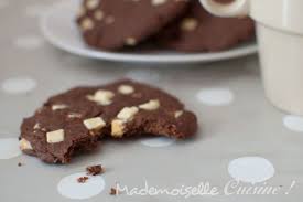 Cookies Cacao Et Pepites De Chocolat Blanc Sans Beurre Recette De Cuisine Mademoiselle Cuisine Recettes Astuces Actu Cuisine