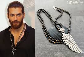 #canyaman geçen günlerde parfümünün kapak fotoğrafı için objektif karşısına geçmişti. Erkenci Kus Sanem Can Yaman Silver Brass Wing Bird Albatros Etsy