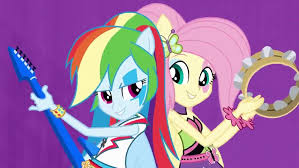 Fluttershy My Little Pony Equestria Girls Rainbow Rocks Rainbow Dash Rainbow Dash And Fluttershy In The Song Shake Your Tail From The New Movie Of Equestria Girls Rainbow Rocks Fluttershy Rainbow Rocks My Little Pony