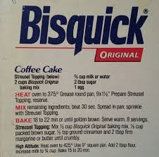 Bisquick Coffee Cake Sour Cream Bisquick Original Recipe From The Box Bisquick Coffee Cake Recipe Bisquick Recipes Coffee Cake Recipes
