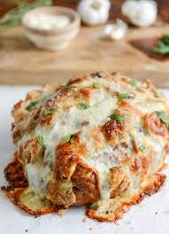 White Pizza Pull Apart Bread Recipe Cheesy Recipes Recipes Easy Summer Snacks