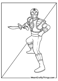Superhero in the mask of the beast. Printable Power Rangers Coloring Pages Updated 2021