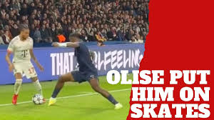 Bayern Munich star Michael Olise puts PSG defender Willian Pacho on skates
