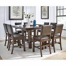 Sable 9 Piece Counter Height Dining Set In 2021 Counter Height Dining Sets Counter Height Dining Room Tables Counter Height Dining Table