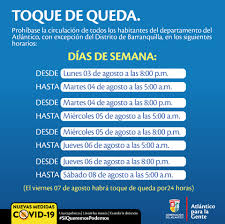 Barranquilla decretó toque de queda para el próximo día sin iva: Elsa Noguera Conoce Los Horarios De Las Medidas De Toque Facebook