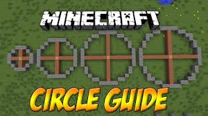 Minecraft is influenced by games such as infiniminer and dwarf fortress.it was the company's first official game. Minecraft Circle Guide Templates Youtube