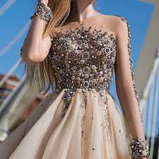 فستان فخم وأنيق reemfashion17 فساتين راقية فساتين اعراس فساتين زفاف فساتين فستان سهره فساتين افر dresses strapless dress formal formal dresses