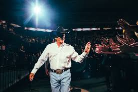 Last George Strait show of the year tonight. Let's make it the best one  yet! Saturday night, you ready? We'll see you soon at @moodycenteratx. Very  limited tickets remain at georgestrait.com/shows 📸: @