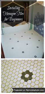 Penny tiles are making a comeback in the contemporary tile world. Remodelaholic Installing Hexagon Tile For Beginners