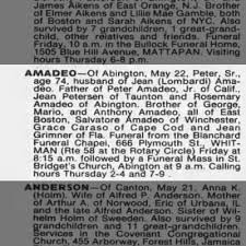 Obituary for Peter AMADEO (Aged 74)