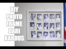 Gambar persegi panjang di kardus menggunakan pulpen dan penggaris. Diy Frame Foto Unik