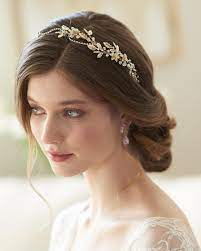 Pearl Crystal Headband Rhinestone Wedding Headband Bridal Headpiece Opal Bridal Hairpiece Gold Bridal Headband Bridal Accessory Ti 3353 Bridal Hair Pieces Gold Bridal Headband Hair Pieces