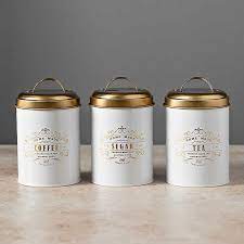Maybe you would like to learn more about one of these? White And Gold Homestead Canisters Set Of 3 Kirklands