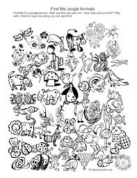 Printable Coloring Pages Of Animals In The Jungle Animal Activities Jungle Animals Animals