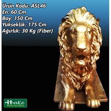 Fiberglass Aslan Heykelleri Heykel Aslan Hayvan