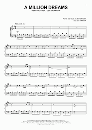 Print and download a million dreams sheet music from the greatest showman. A Million Dreams Piano Sheet Music Onlinepianist