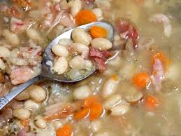 A Recipe For Old Fashioned Navy Bean Soup Made With Navy Beans Ham Bone Water Bay Leaves Celery Carrots Ham And Bean Soup Bean Soup Recipes Ham And Beans