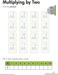How to use multiply in a sentence. Multiplying By Two Worksheet Education Com