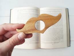 Reading Holder Mustache Holder Book Page Holder Book Etsy Book Holders Bookmark Holder Wood Book