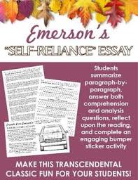 Emerson S Self Reliance Activities Transcendentalism Emerson Self Reliance This Or That Questions Self Reliance