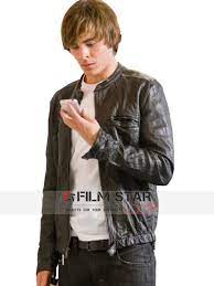 Oblow 17 Again Zac Efron Leather Jacket Film Star Look Leather Jacket Zac Efron Jackets