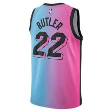 The new orleans pelicans face the miami heat in an nba regular season game on friday, december 25 top news videos for miami heat jersey 2020. Nike Miami Heat Jimmy Butler 2020 21 Kids City Edition Swingman Jersey Pink Blue S Rebel Sport