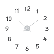 Cette horloge murale en métal design minimaliste est le parfait pour compléter n'importe quel style de décoration! Horloge Murale Numbers Argent Artwall And Co
