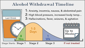 alcohol withdrawal symptoms timeline detox process