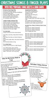 12 Christmas Action Songs Finger Plays For Preschool Kindergarten