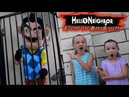 Escape The Babysitter Hello Neighbor In Real Life We Lock Hello Neighbor Out Youtube Little Live Pets Babysitter Hello Neighbor